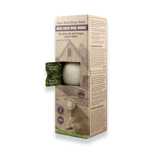 Moss Creek White Wool Dryer Balls - 3 Pack |  sustainable products