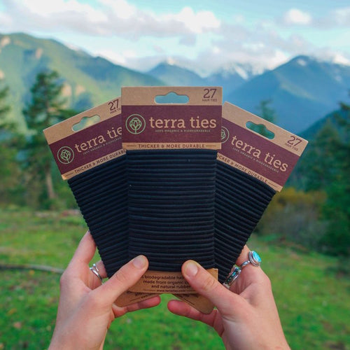 Terra Ties Biodegradable Hair Elastics | eco friendly products